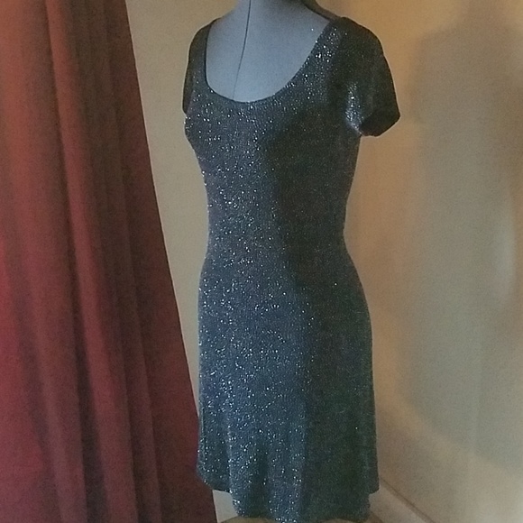 All That Jazz little black glitter dress - Picture 3 of 6